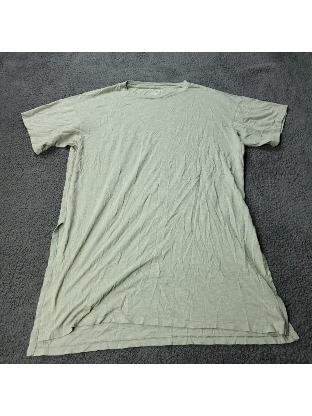 American Eagle Shirt Dress Women XS Extra Small Green Short Sleeve Oversize y2K